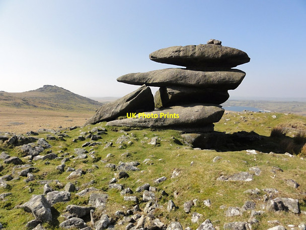 Photo 6"x4" Cairn and Rocks on Showery Tor Highertown\/SX1281 c2012