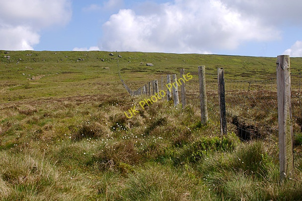 Photo 6"x4" Fence on Hard Hill Top Hard Hill Top c2008