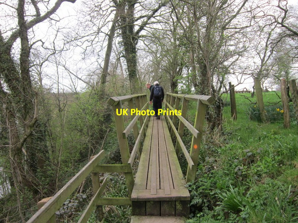 Photo 6"x4" The path follows the River Eden Beaumont\/NY3459 c2012