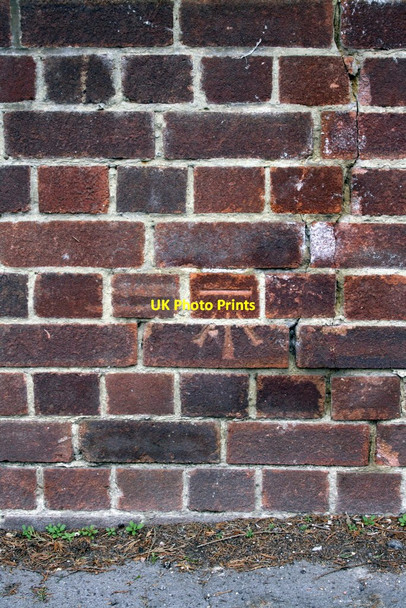 Photo 6"x4" Benchmark on Pierce's Hill wall Purley on Thames c2012