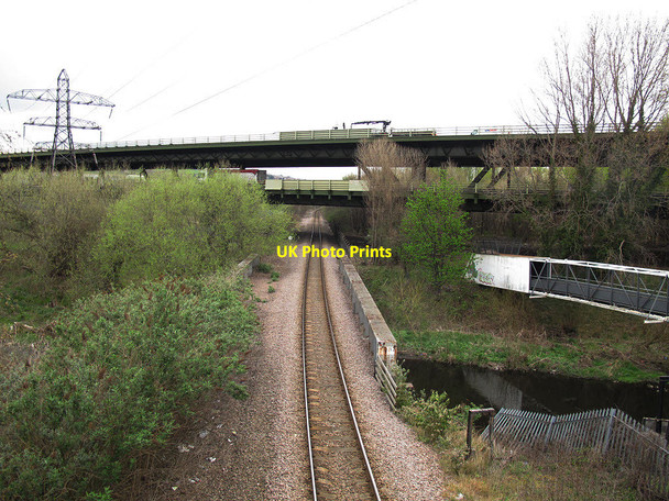 Photo 6"x4" Rail, Road, River Hill Top\/SK3992 c2012