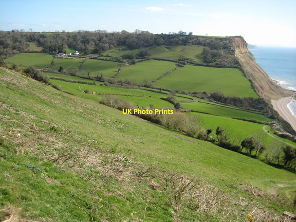 Photo 6"x4" Descent into Salcombe Mouth Sidmouth c2012