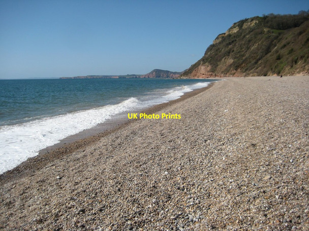 Photo 6"x4" Shingle beach at Weston Mouth Weston\/SY1688 c2012