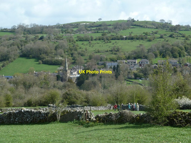 Photo 6"x4" Path from Slaley with view ahead to Bonsall Matlock c2012
