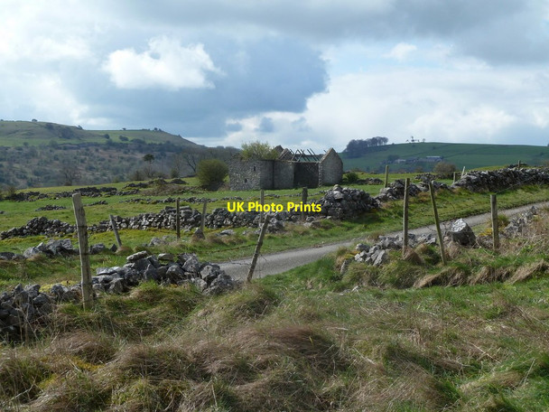 Photo 6"x4" Fields and barn by Leys Lane Slaley\/SK2757 c2012