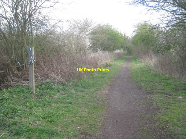 Photo 6"x4" Former railway line at Stenwith Stenwith c2012