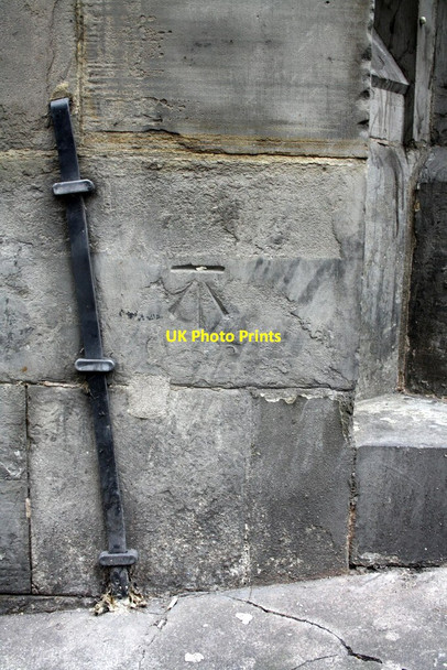 Photo 6"x4" Benchmark on the former Express Offices Nottingham\/SK5641 c2012