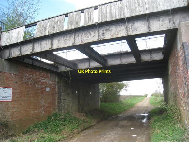Photo 6"x4" Railway Bridge, Skerry Lane, Muston Easthorpe\/SK8138 c2012