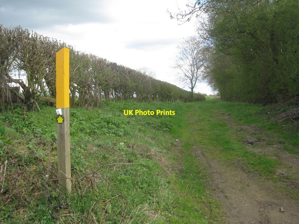 Photo 6"x4" Footpath alongside the railway Easthorpe\/SK8138 c2012