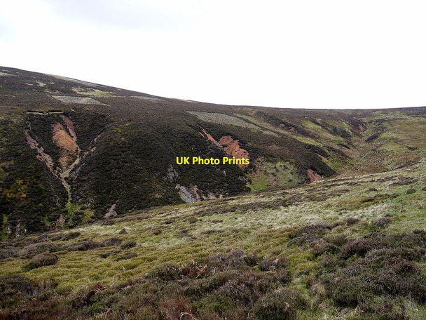 Photo 6"x4" Erosion gullies on south side of Hawsen Burn Hawsen Burn c2012