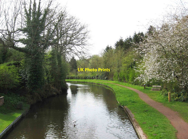 Photo 6"x4" Staffs & Worcs Canal looking southwest from Whittington Horse Bridge, near Whittington Whittington\/SO8582 c2012