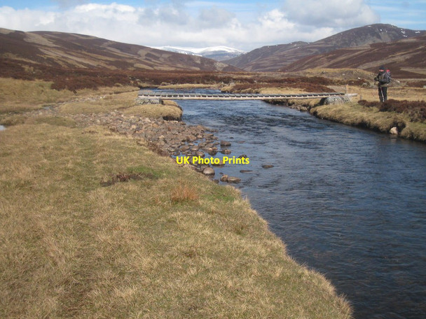 Photo 6"x4" Footbridge in Glen Callater Creag Ph\u00e0druig c2012