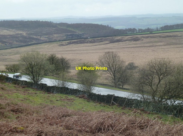 Photo 6"x4" Moorland views across the A621 Moorhall\/SK3074 c2012