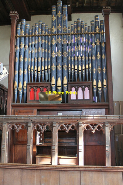 Photo 6"x4" Organ in St Lawrence church, Sedgebrook Sedgebrook c2012