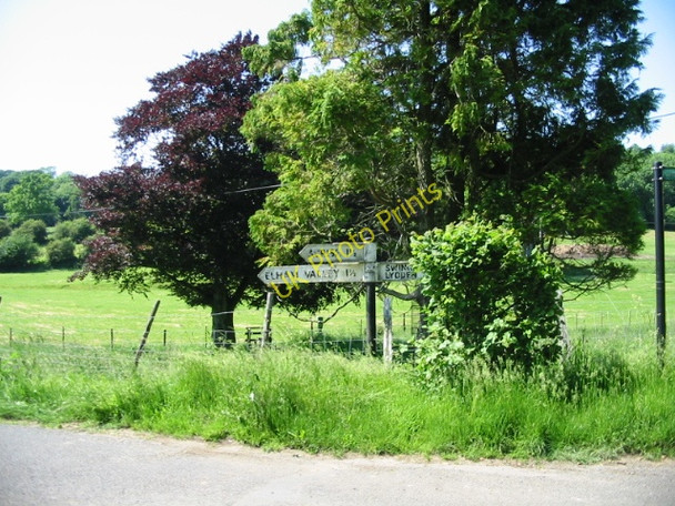 Photo 6"x4" View from road junction Selsted c2008