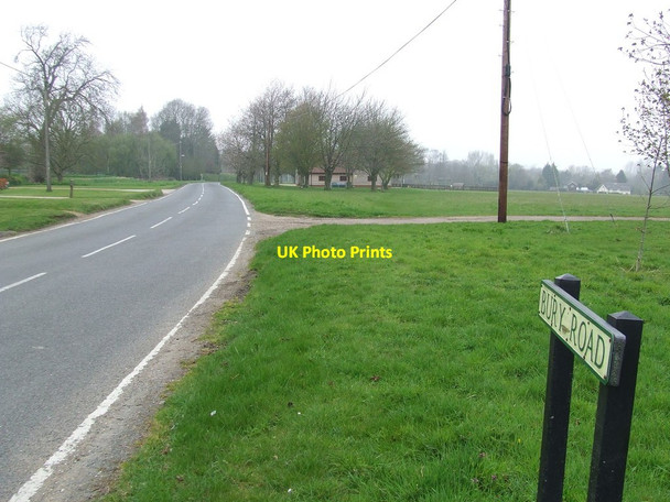 Photo 6"x4" Bury Road Brook Green\/TL8658 c2012