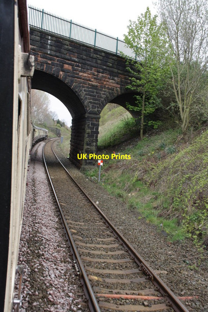 Photo 6"x4" Charter train heads towards Eccleston Park station Prescot c2012
