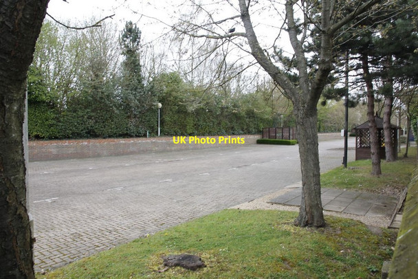 Photo 6"x4" Carpark on the line Newbury\/SU4767 c2012