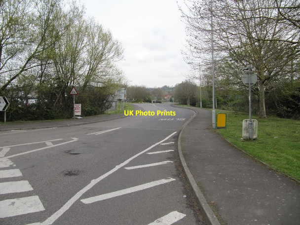 Photo 6"x4" Entrance from the roundabout Glastonbury c2012