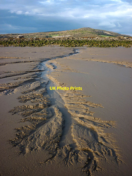 Photo 6"x4" Drainage patterns in the sand, Cote Stones Carnforth c2012 P1