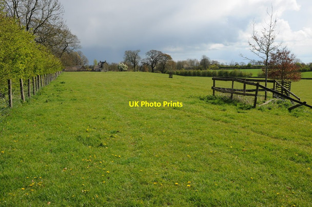 Photo 6"x4" Farmland and Lowfield Farm Tetbury c2012
