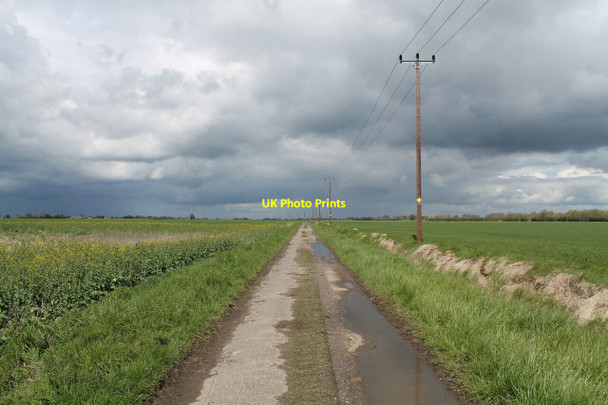 Photo 6"x4" Unnamed Road off Ferry Lane Langrick c2012