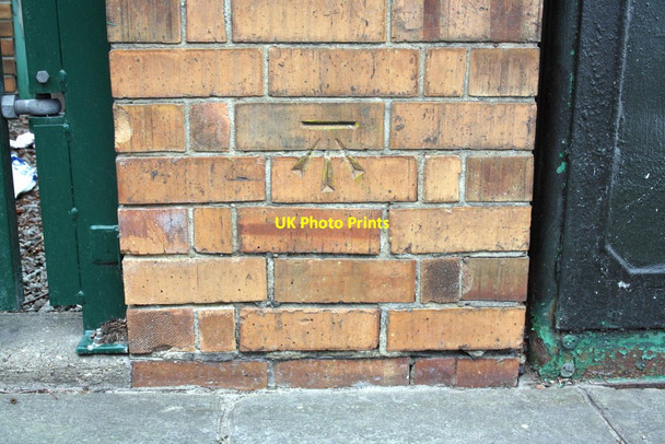 Photo 6"x4" Benchmark on electricity substation, Clarendon Street Nottingham\/SK5641 c2012