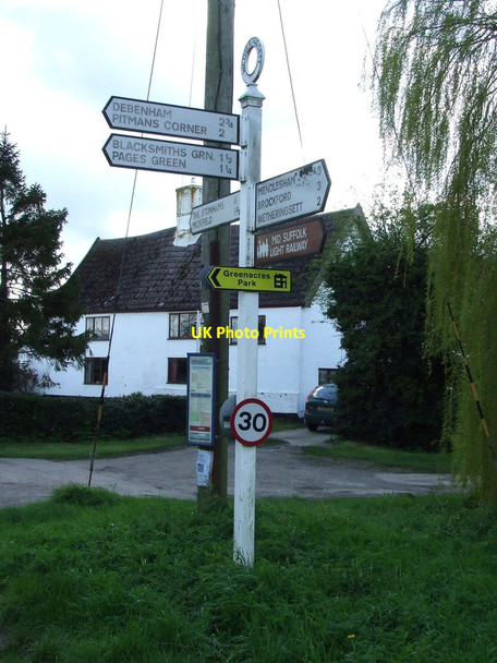 Photo 6"x4" Finger Post Wetherup Street c2012