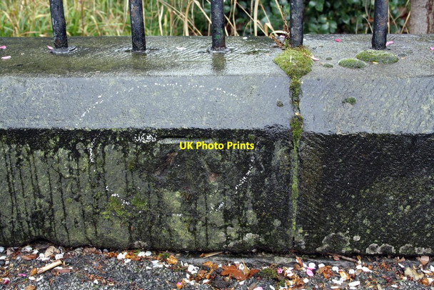 Photo 6"x4" Benchmark on wall near east end of Gregory Boulevard Nottingham\/SK5641 c2012