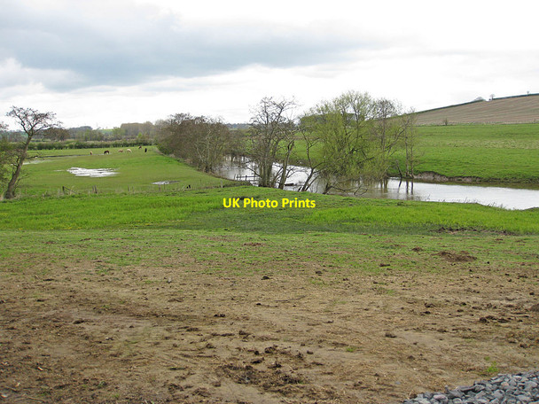 Photo 6"x4" River Derwent, upstream view High Hutton c2012