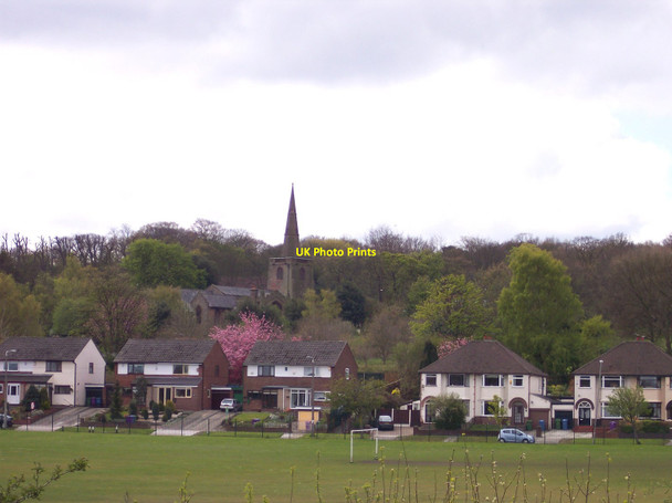 Photo 6"x4" Childwall church from the Trans Pennine Trail Childwall c2012