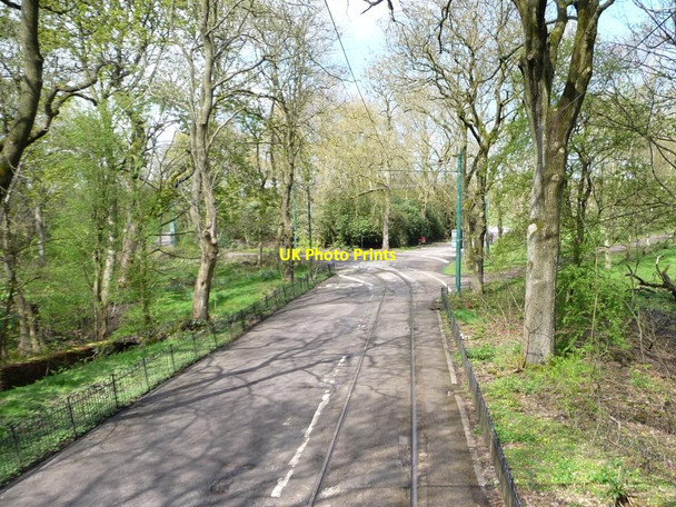Photo 6"x4" Tramway and road crossing, Heaton Park Prestwich c2012