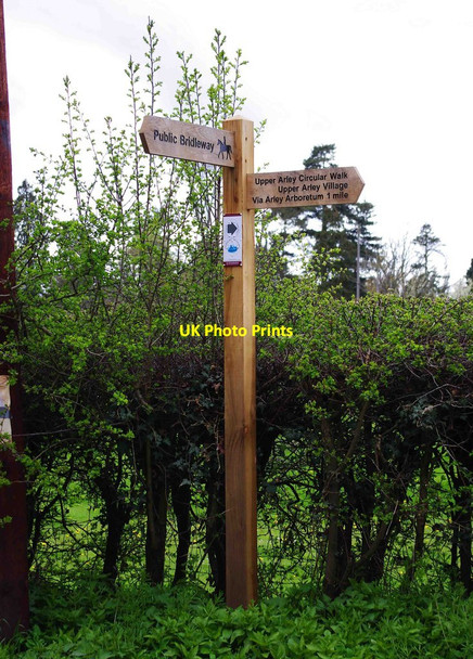Photo 6"x4" Fingerpost sign, Arley Lane, Upper Arley Upper Arley c2012
