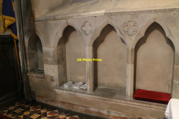 Photo 6"x4" Sedilia & Piscina, St Margaret's church, Sibsey Sibsey c2012