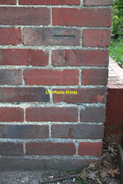 Photo 6"x4" Benchmark on #162 Borders Lane Loughton\/TQ4396 c2012