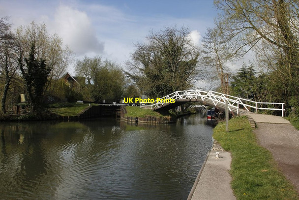 Photo 6"x4" Bridge by lock 86 Newbury\/SU4767 c2012