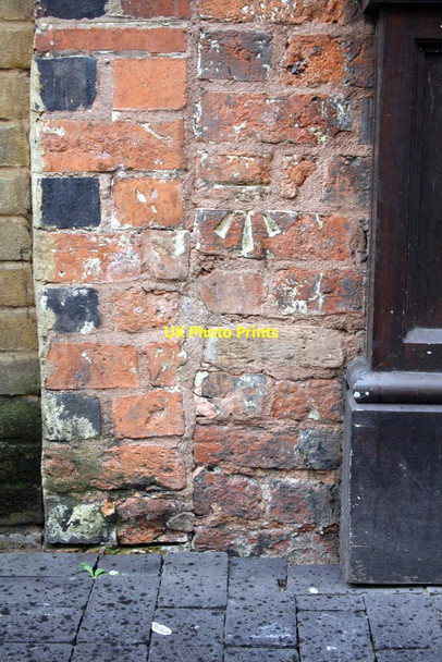 Photo 6"x4" Benchmark on the National Trust shop, Hurst Street Birmingham c2012