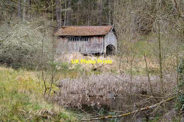 Photo 6"x4" Boat house, Hill Loch Bellspool c2012