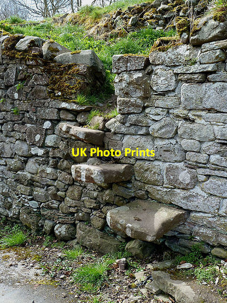 Photo 6"x4" Steps at Spittal-on-Rule Farm Bedrule c2012