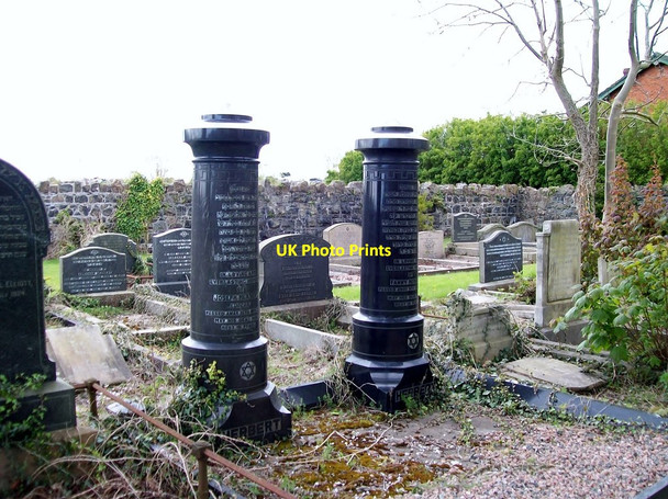 Photo 6"x4" The graves of Joseph and Fanny Herbert at the Jewish section of the Belfast City Cemetery Belfast c2012