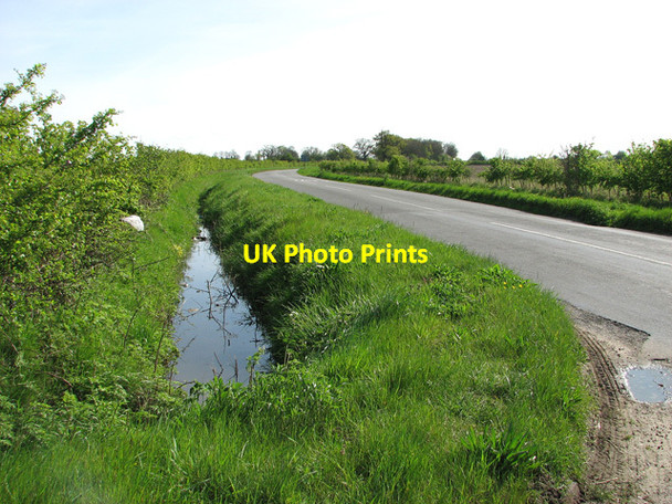 Photo 6"x4" Drainage ditch beside Roman Road, Pakenham Grimstone End c2012