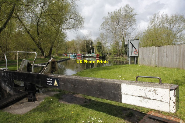 Photo 6"x4" Gate arm on Ham Lock Newbury\/SU4767 c2012