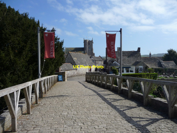 Photo 6"x4" Bridge over Moat, Corfe Castle, Dorset Corfe Castle c2012