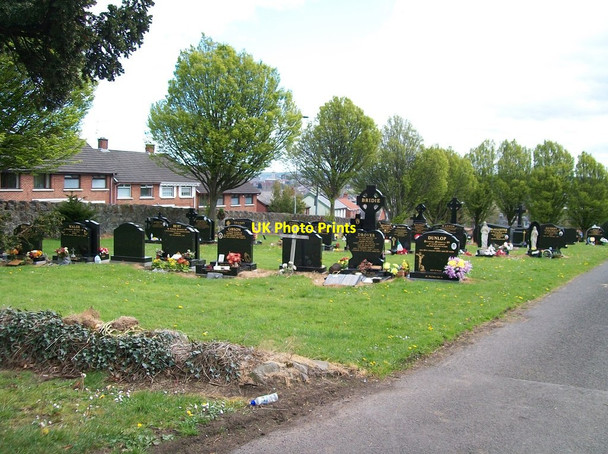 Photo 6"x4" Graves in the Catholic section of the Belfast City Cemetery Belfast c2012