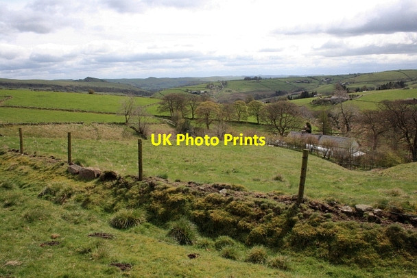 Photo 6"x4" View towards Hollinsclough Colshaw c2012