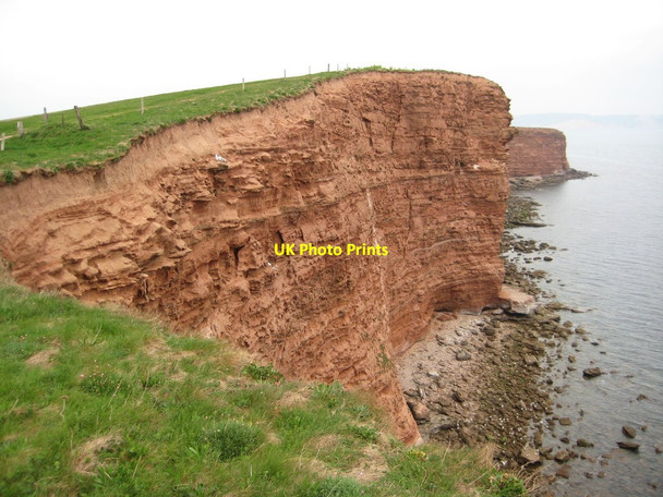 Photo 6"x4" Danger Point Budleigh Salterton c2012