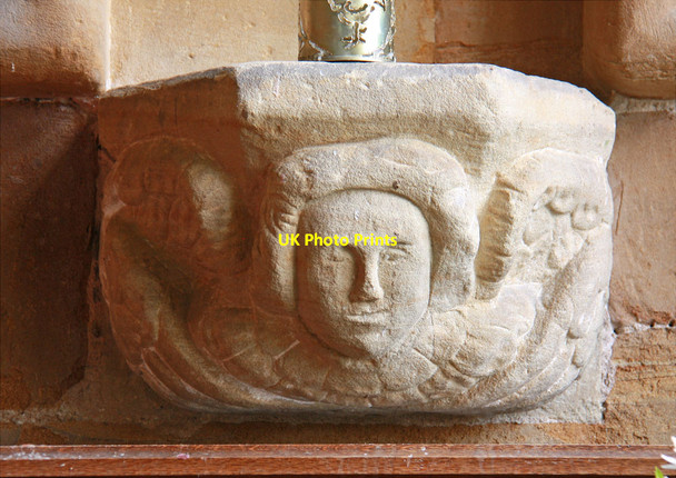 Photo 6"x4" St Lambert, Burneston - Corbel Burneston c2012