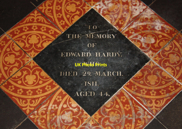 Photo 6"x4" St Lambert, Burneston - Memorial tile Burneston c2012 P1