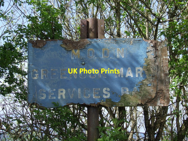 Photo 6"x4" Old sign at Great Harbour Greenock\/NS2776 c2012