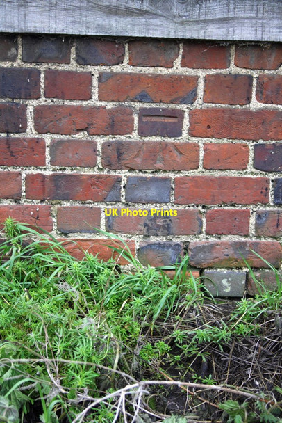Photo 6"x4" Benchmark on Manor Farm barn East Ginge c2012